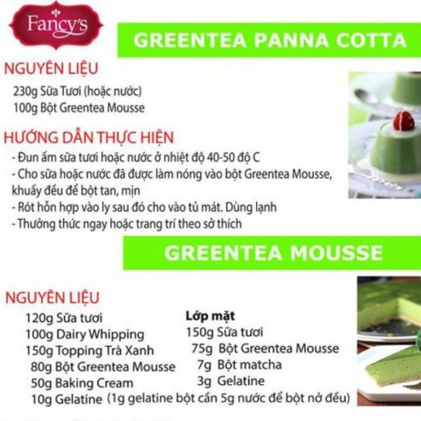 Bột Green Tea Mousse