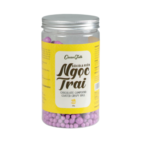 Sô Cô La Viên Ngọc Trai Màu Tím – Hương Blueberry Cacao Talk (400g)