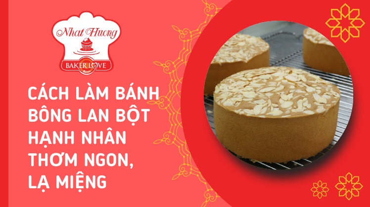 bánh bông lan bột hạnh nhân