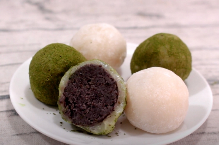 bánh mochi đậu đen