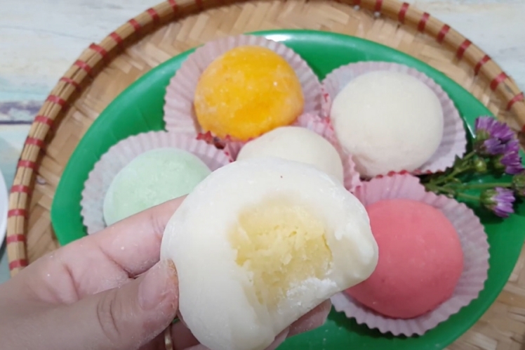 bánh mochi nhân đậu xanh