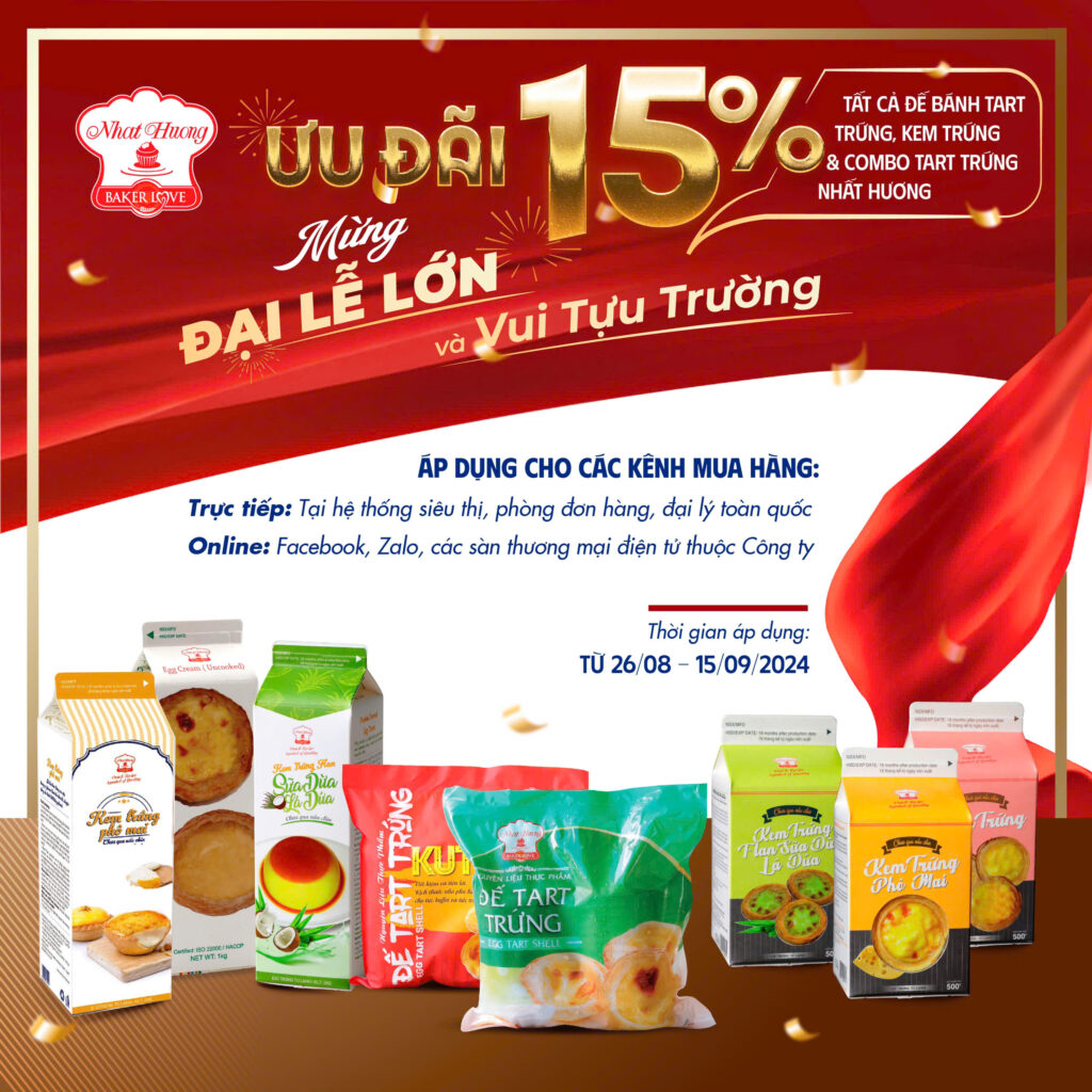 [CHƯƠNG TRÌNH KHUYẾN MÃI] ƯU ĐÃI 15% MỪNG ĐẠI LỄ LỚN VÀ VUI TỰU TRƯỜNG