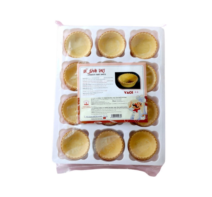 Đế Bánh Tart YA01++ Nhất Hương (756g – 36 Cái) – Tròn lớn