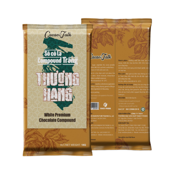 Sô Cô La Compound Trắng Thượng Hạng Dạng Khối Cacao Talk (1kg)